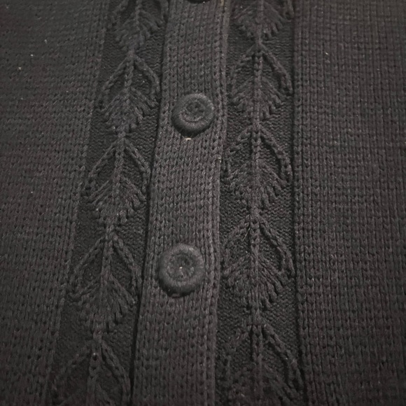 RARE VINTAGE DORSET BUTTON FRONT CARDIGAN WOMANS NAVY SZ M - Picture 6 of 16